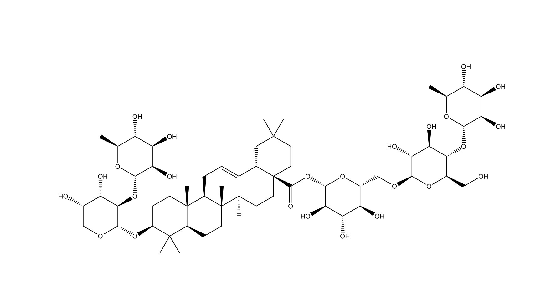 常春藤皂苷B|36284-77-2